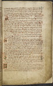 Royal 13. A.XI, f.5 Iniciály a krajové kresby, Computus, Helperic of Auxerre (vellum); od English School