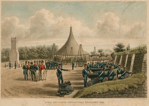 Cvičení Royal Artillery Repository, 1844 od English School