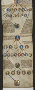 Royal MS 14 B V, Genealogická kronika anglických králů, Jindřich II. až Eduard I. (pergamen) od English School