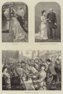 Královská svatba prince Leopolda a princezny Heleny (rytina) od English School