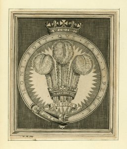 Královské motto. Honi Soit Qui Mal Y Think od English School