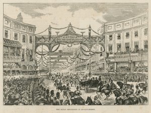 Královský průvod v Regent Street od English School