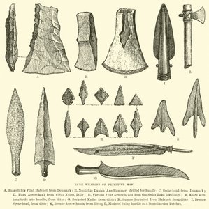 Hrubé zbraně primitivního člověka od English School