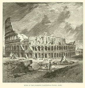 Ruiny Kolosea, Amphitheatrum Flavium, Řím od English School