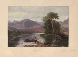Rydal Water (olej na papíře) od English School
