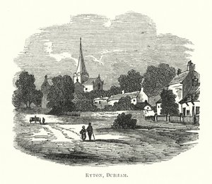 Ryton, Durham (rytina) od English School