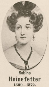 Sabine Heinefetter (rytina) od English School