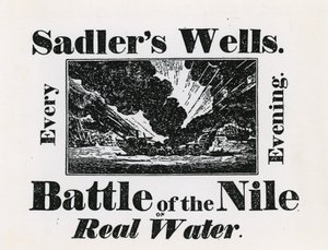 Sadlers Well. Bitva na Nilu na skutečné vodě. Každý večer od English School