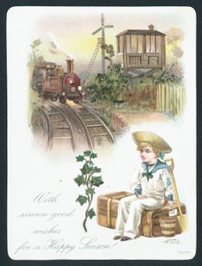 Sailor Boy čeká na vlak, vánoční přání od English School