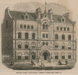 Sailors Home, Well Street, Londýnské doky od English School