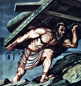 Samson nesoucí bránu Gazy od English School