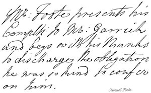 Samuel Foote od English School