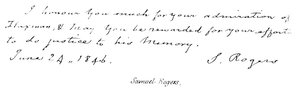 Samuel Rogers od English School