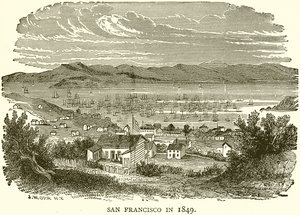 San Francisco v roce 1849 od English School