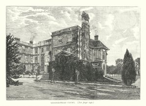 Sanderstead Court (rytina) od English School