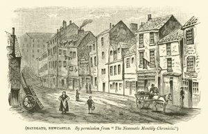 Sandgate, Newcastle (rytina) od English School