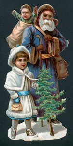 Santa Claus s dětmi, vánoční přání od English School