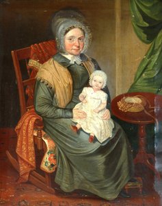 Sarah Barrett s dítětem od English School