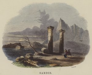 Sardis (barevné rytí) od English School