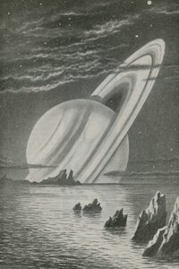 Saturn jako zapadající slunce od English School