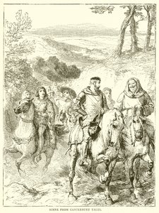 Scéna z Canterbury Tales od English School