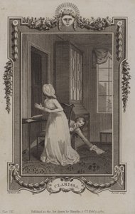 Scéna z Clarissy od Samuela Richardsona od English School