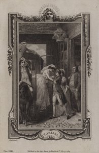 Scéna z Clarissy od Samuela Richardsona od English School