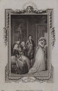 Scéna z Clarissy od Samuela Richardsona od English School