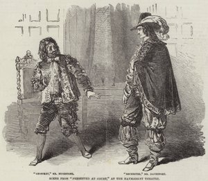 Scéna z Prezentace u soudu v divadle Haymarket od English School