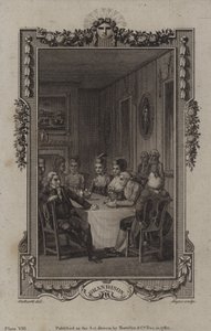 Scéna z Historie sira Charlese Grandisona od Samuela Richardsona od English School