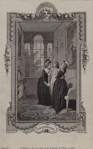Scéna z Historie sira Charlese Grandisona od Samuela Richardsona od English School