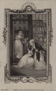 Scéna z Historie sira Charlese Grandisona od Samuela Richardsona od English School