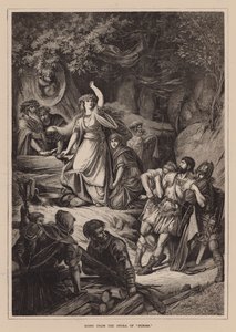 Scéna z opery Norma (rytina) od English School