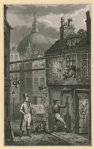 Scéna života v Londýně od English School