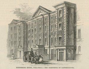 Schomberg House, Pall Mall, Londýn, rezidence Thomase Gainsborougha od English School