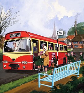Řidič školního autobusu od English School