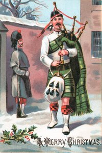 Skotský dudák, vánoční přání od English School
