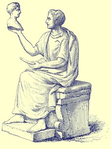 Sochař, ilustrace z Historie Říma od Victora Duruye, publikoval 1884 (digitálně vylepšený obrázek) od English School