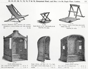 Sedadla a altány z katalogu Oetzmann & Co od English School