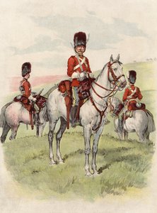 Second Dragoons, Royal Scots Grays (chromolitho) od English School