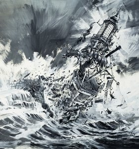 Strážci oceánu (zničení majáku Pharos) od English School