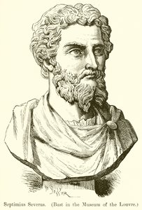 Septimius Severus. (Busta v muzeu v Louvru)