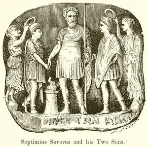 Septimius Severus a jeho dva synové od English School