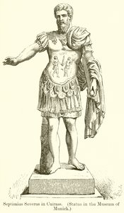 Septimius Severus v Cuirass. (Socha v muzeu v Mnichově) od English School
