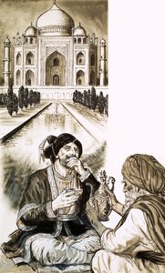 Shah Jehan a Taj Mahal od English School