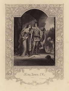 Shakespeare: Jindřich IV., část 1, dějství II, scéna 3 (rytina) od English School