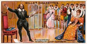 Shakespeare čte královně Alžbětě od English School