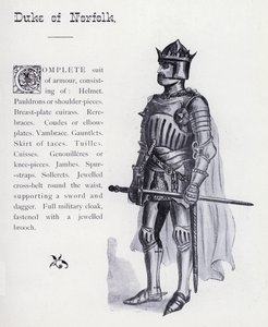 Shakespearův král Richard III.: Vévoda z Norfolku (litho) od English School