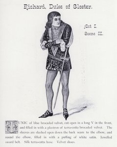 Shakespearův král Richard III: Richard, vévoda z Glosteru, dějství I, scéna II (litho) od English School