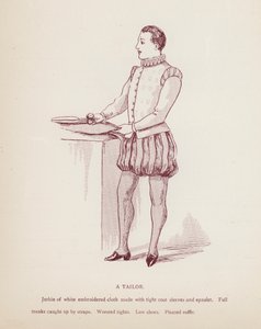 Shakespearovo Zkrocení zlé ženy: Krejčí (litho) od English School